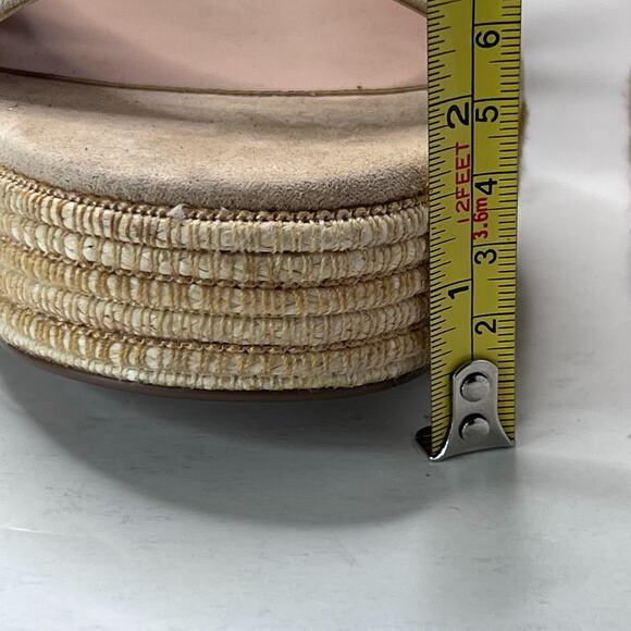 Steve Madden Strada Raffia Espadrille Block Heel Platform Women's 11 Summer - Picture 9 of 11